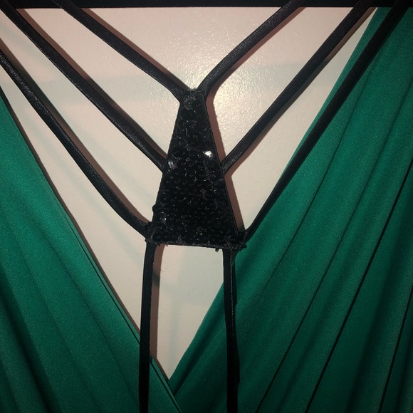 Teal Open Back Dress - Picture 5 of 5